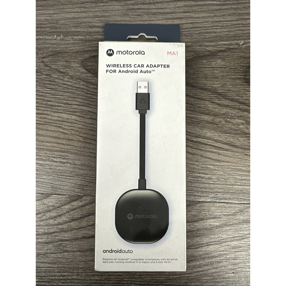 Motorola‎ MA1 Wireless Car Adapter for Android Auto Fast Connection Seamless